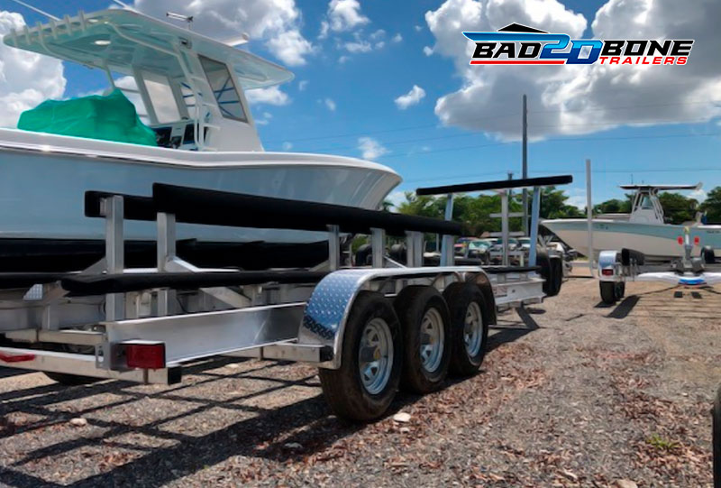 Maintenance boat trailers