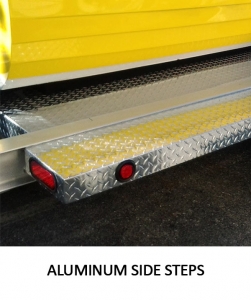 Aluminum side steps | Boat trailer