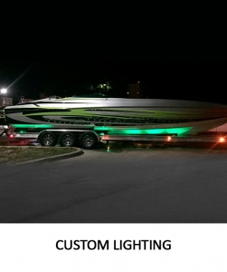 custom lighting | Boat trailer